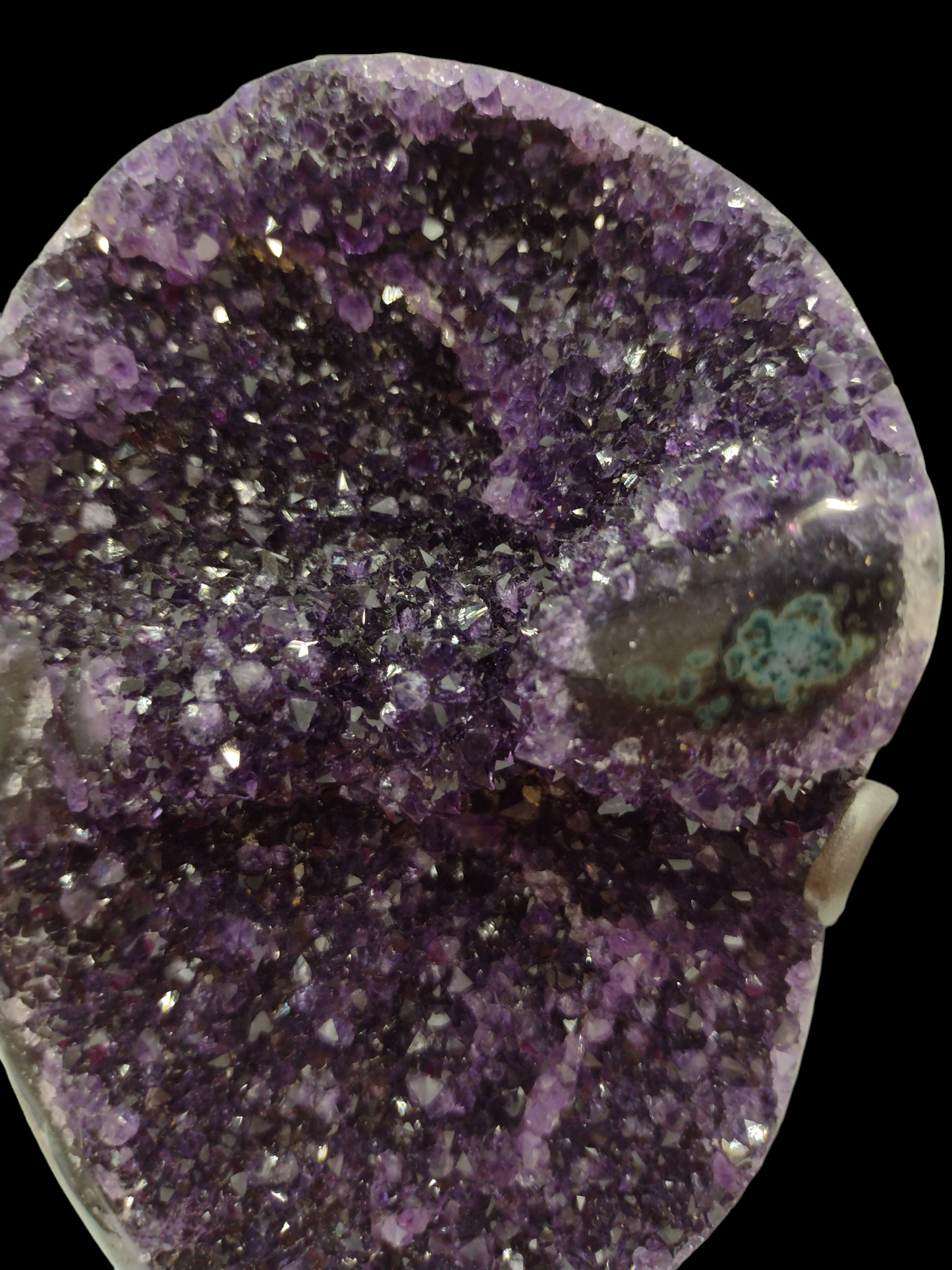 Amethyst Cluster with Flower Agate Uruguay (High Grade Specimen) N91 . ( Free Shipping )