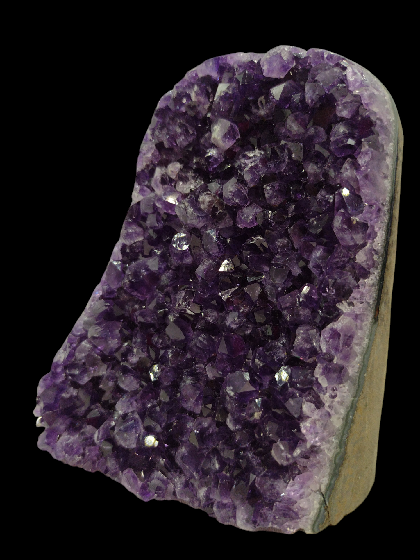 Amethyst Geode Uruguay (High Grade Specimen) N95.(Free Shipping )