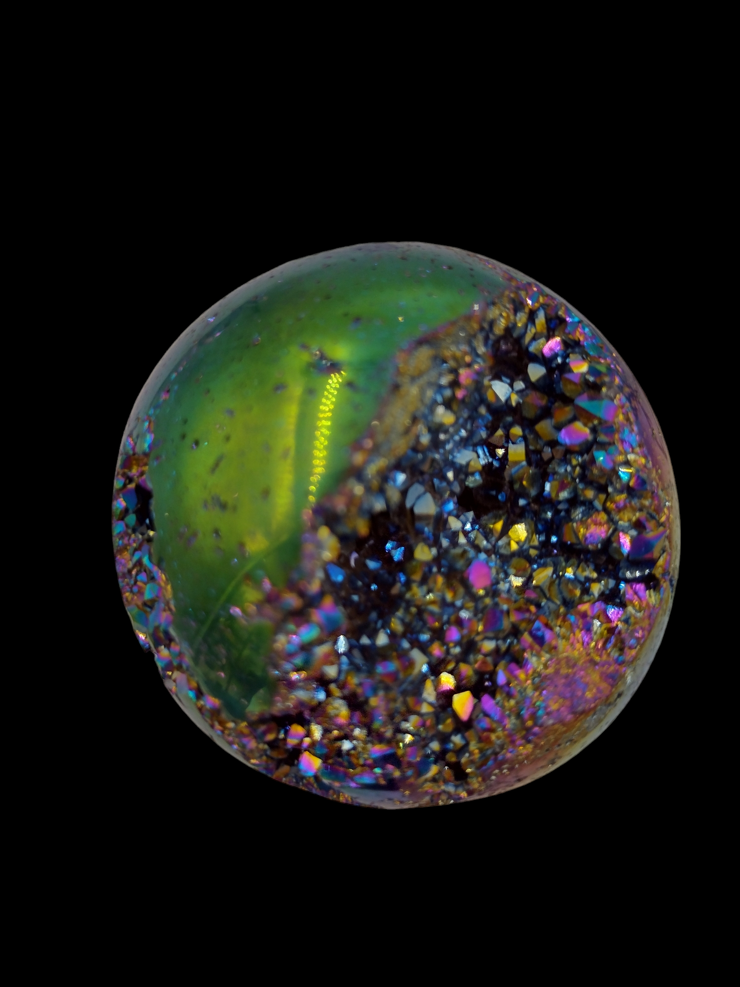 Amethyst Titanium Aura Sphere N137.( Free Shipping )