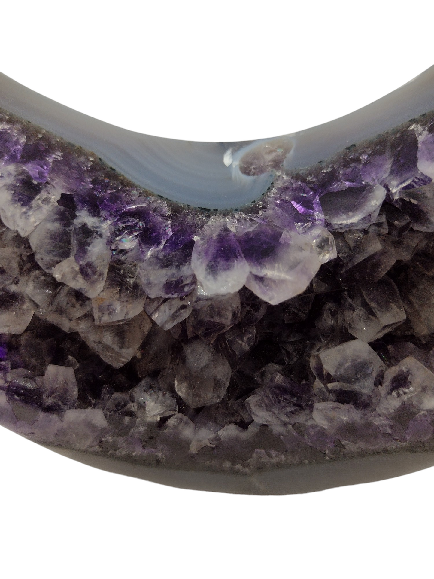 Amethyst Moon shaped Crystals N141  ( Free Shipping )