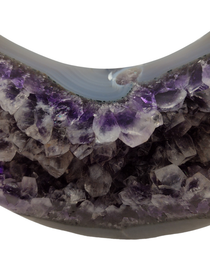 Amethyst Moon shaped Crystals N141  ( Free Shipping )