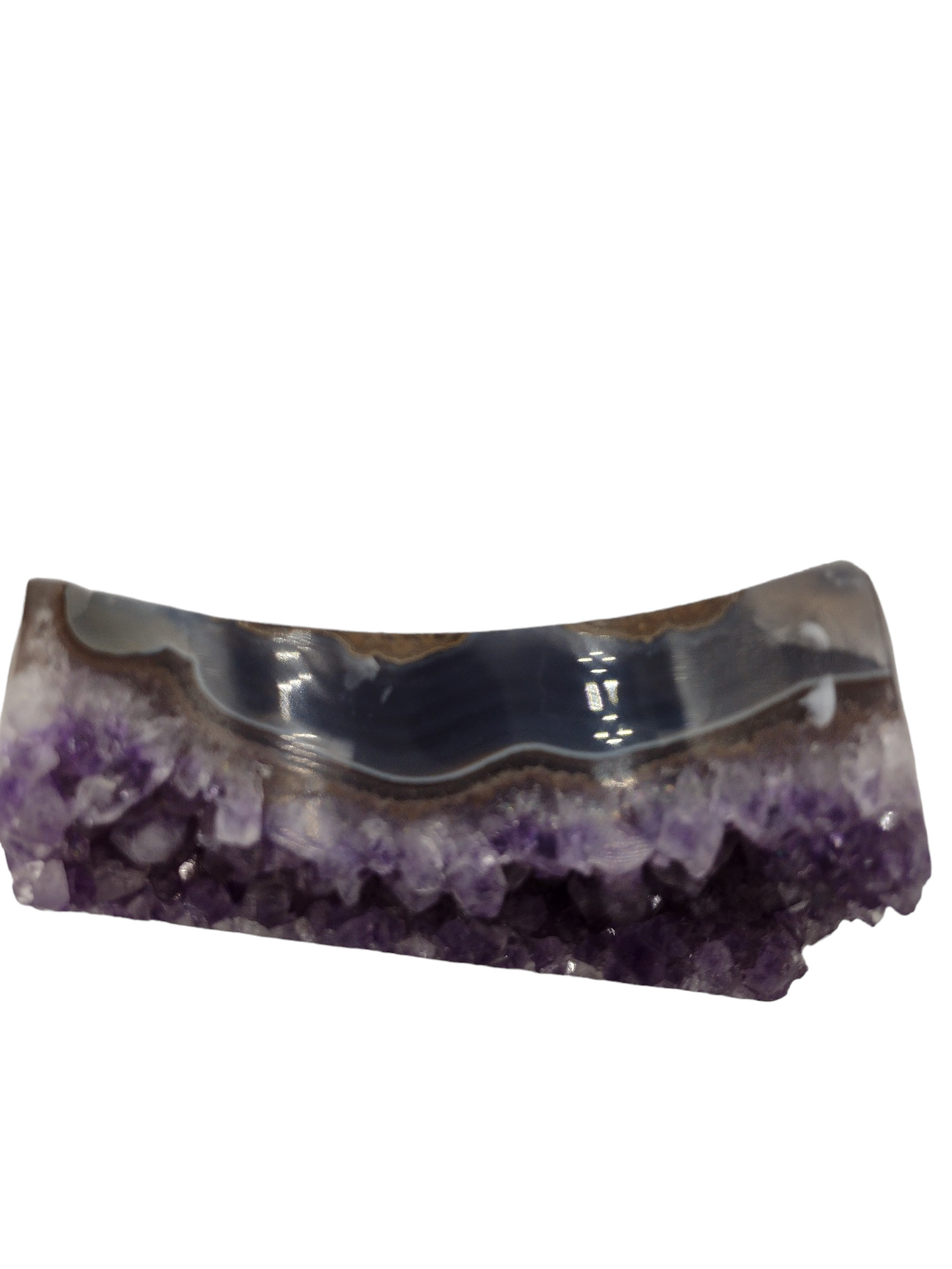 Amethyst Moon Shaped Crystals N142.( Free Shipping )
