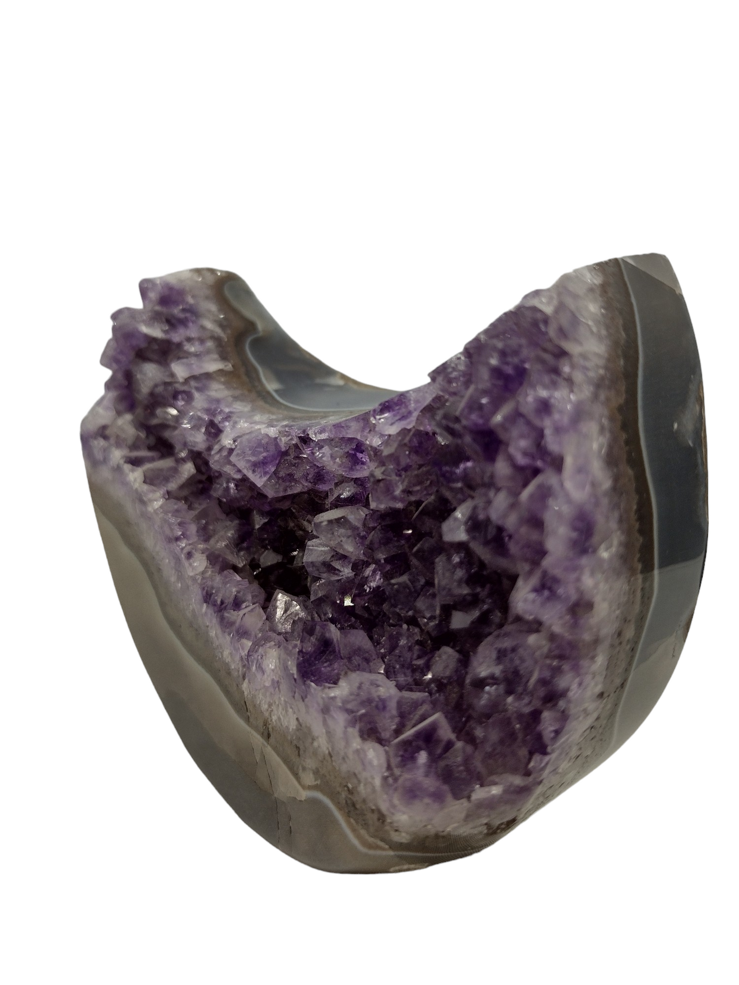 Amethyst Moon Shaped Crystals N142.( Free Shipping )