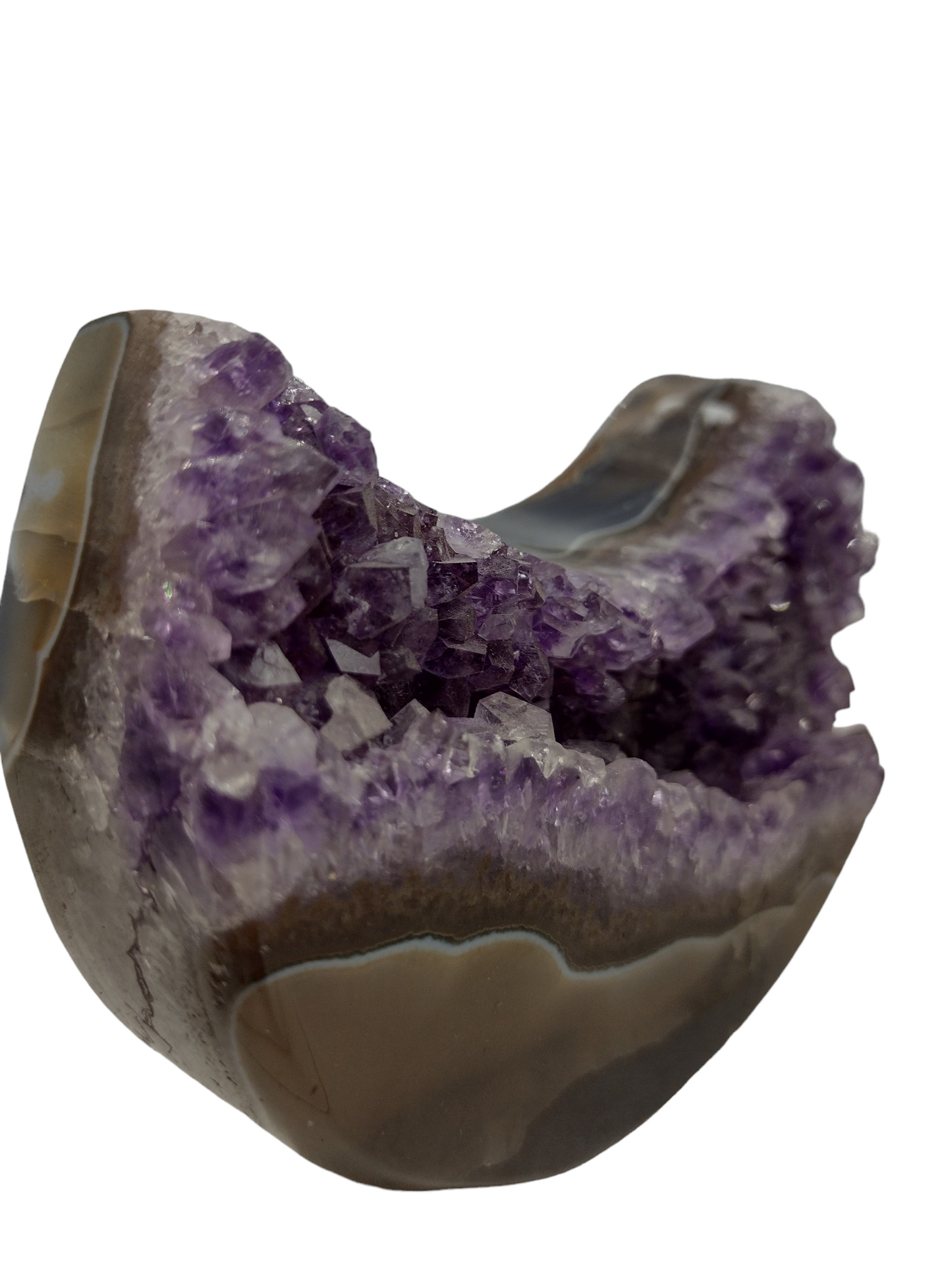 Amethyst Moon Shaped Crystals N142.( Free Shipping )