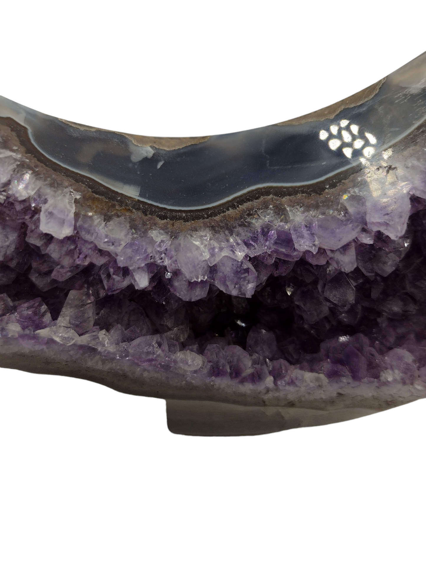 Amethyst Moon Shaped Crystals N142.( Free Shipping )