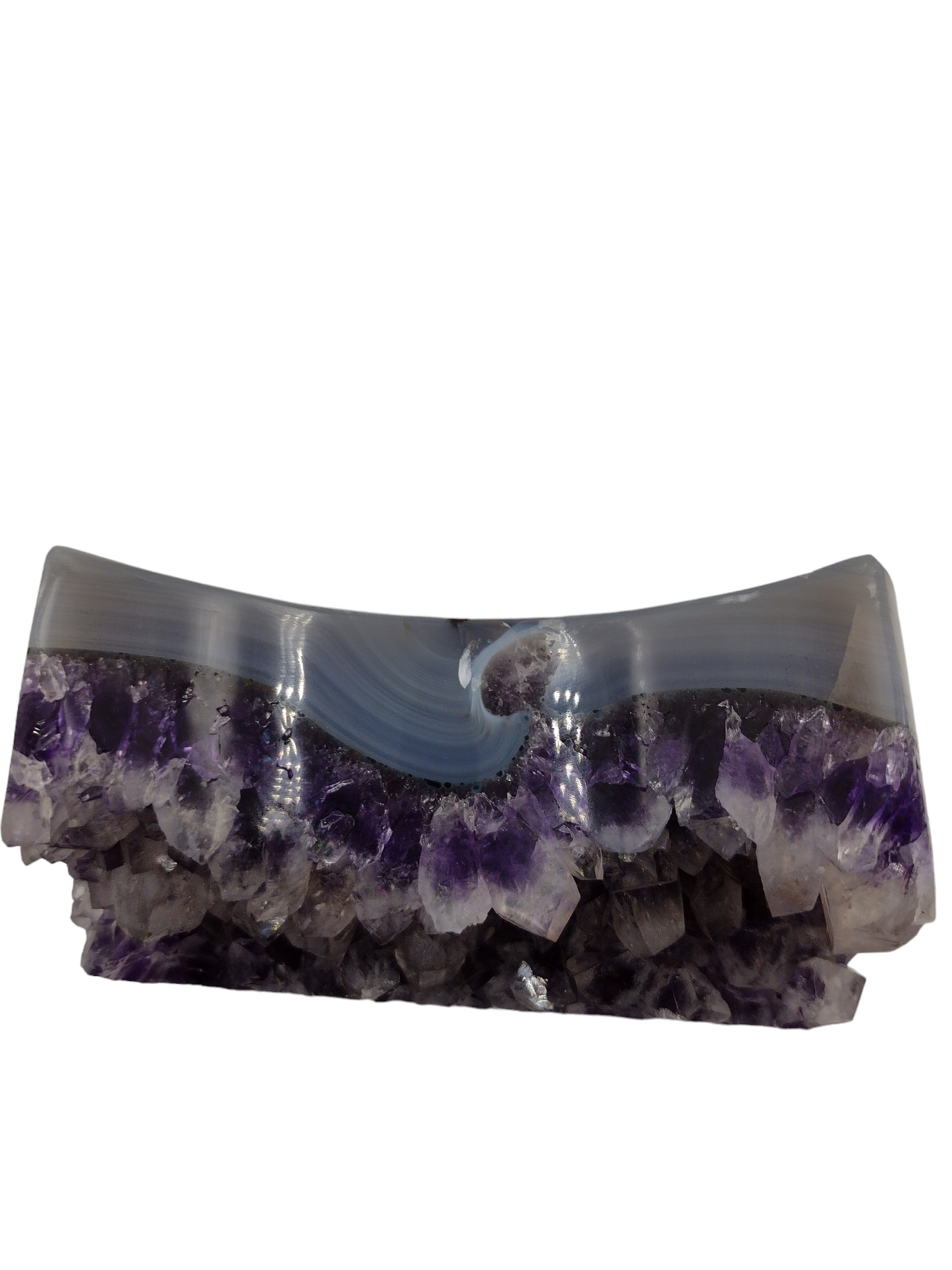 Amethyst Moon shaped Crystals N141  ( Free Shipping )