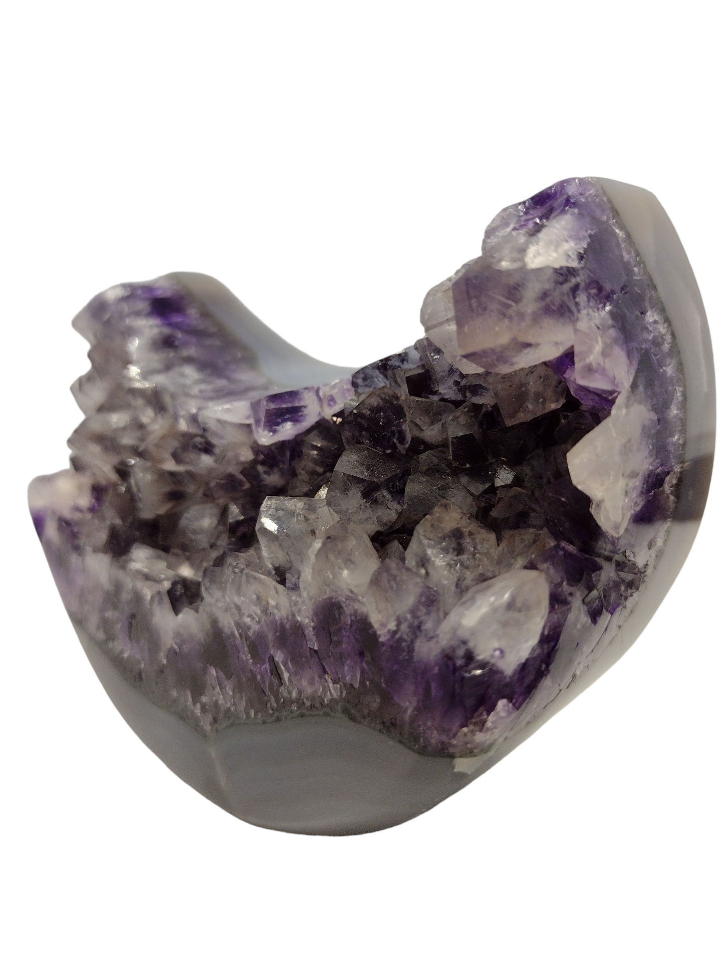 Amethyst Moon shaped Crystals N141  ( Free Shipping )