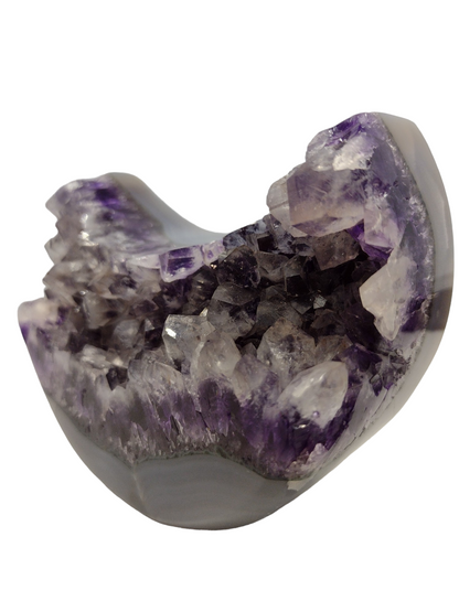 Amethyst Moon shaped Crystals N141  ( Free Shipping )
