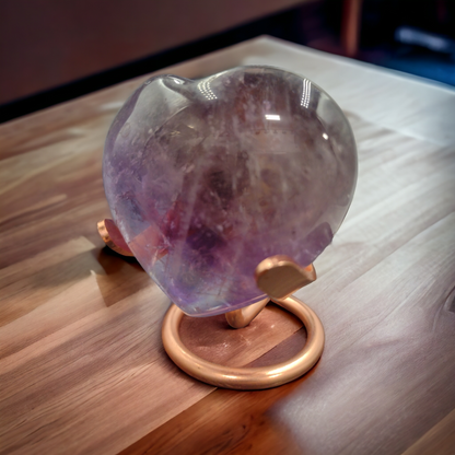Amethyst Heart Shaped High grade crystals with inclusions N152 (Free Shipping )