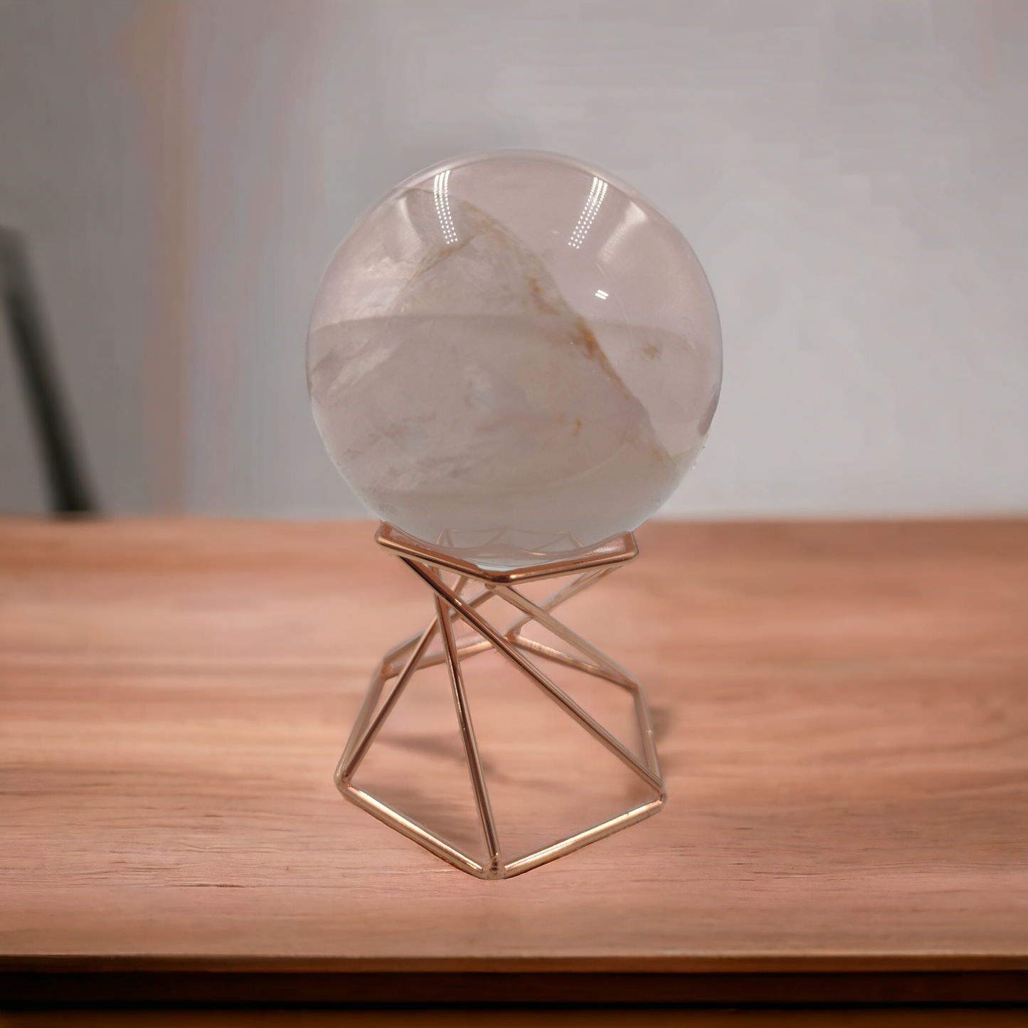 Rose Quartz Sphere crystal N165.( Free Shipping )