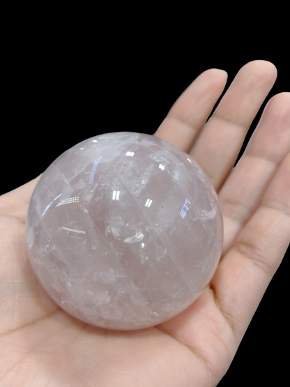 Rose Quartz Sphere Crystal N168.( Free Shipping )