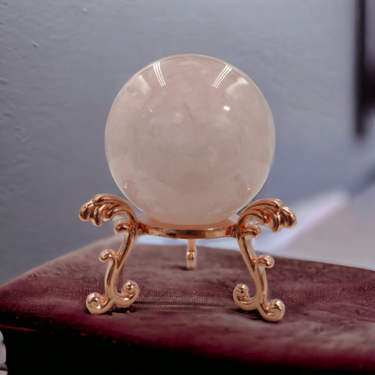 Rose Quartz Sphere Ball crystal N173.( Free Shipping )