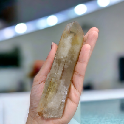 Natural Citrine Point N241.( Free Shipping )