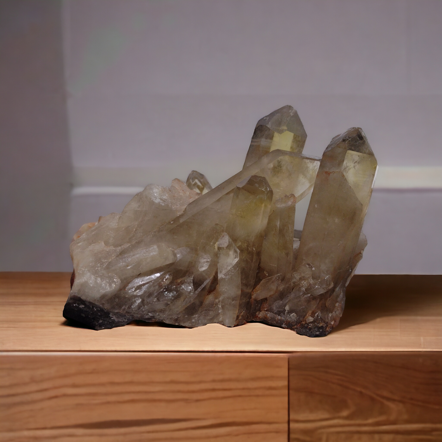 Natural Citrine Point Cluster N97. ( Free Shipping )
