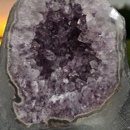 Natural Amethyst Geode from Brazil N335 ( Free Shipping )