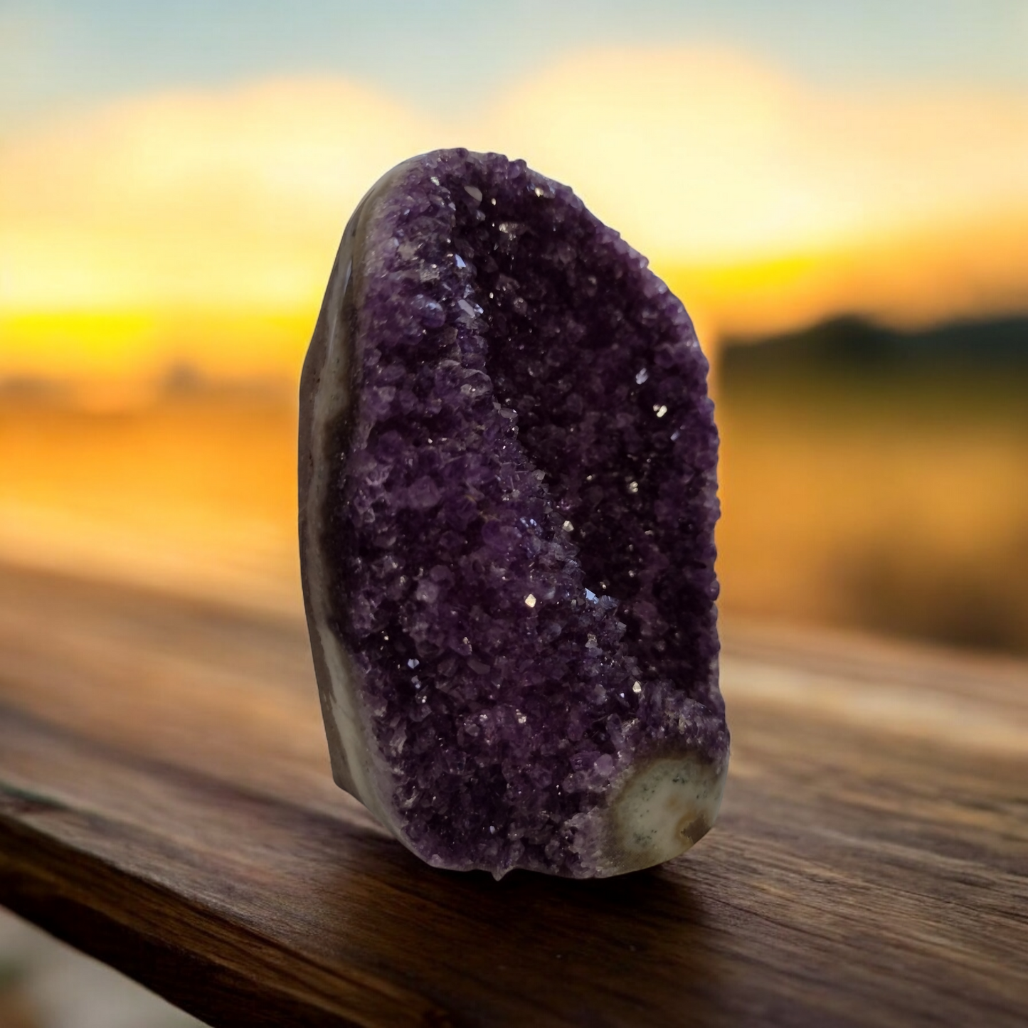 Amethyst Geode Uruguay N365  ( Free Shipping )