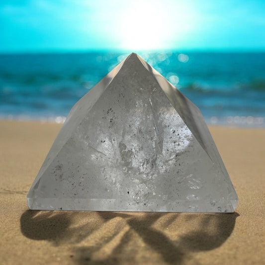 Clear Quartz Pyramid 3.8 inch N319 ( Free Shipping )
