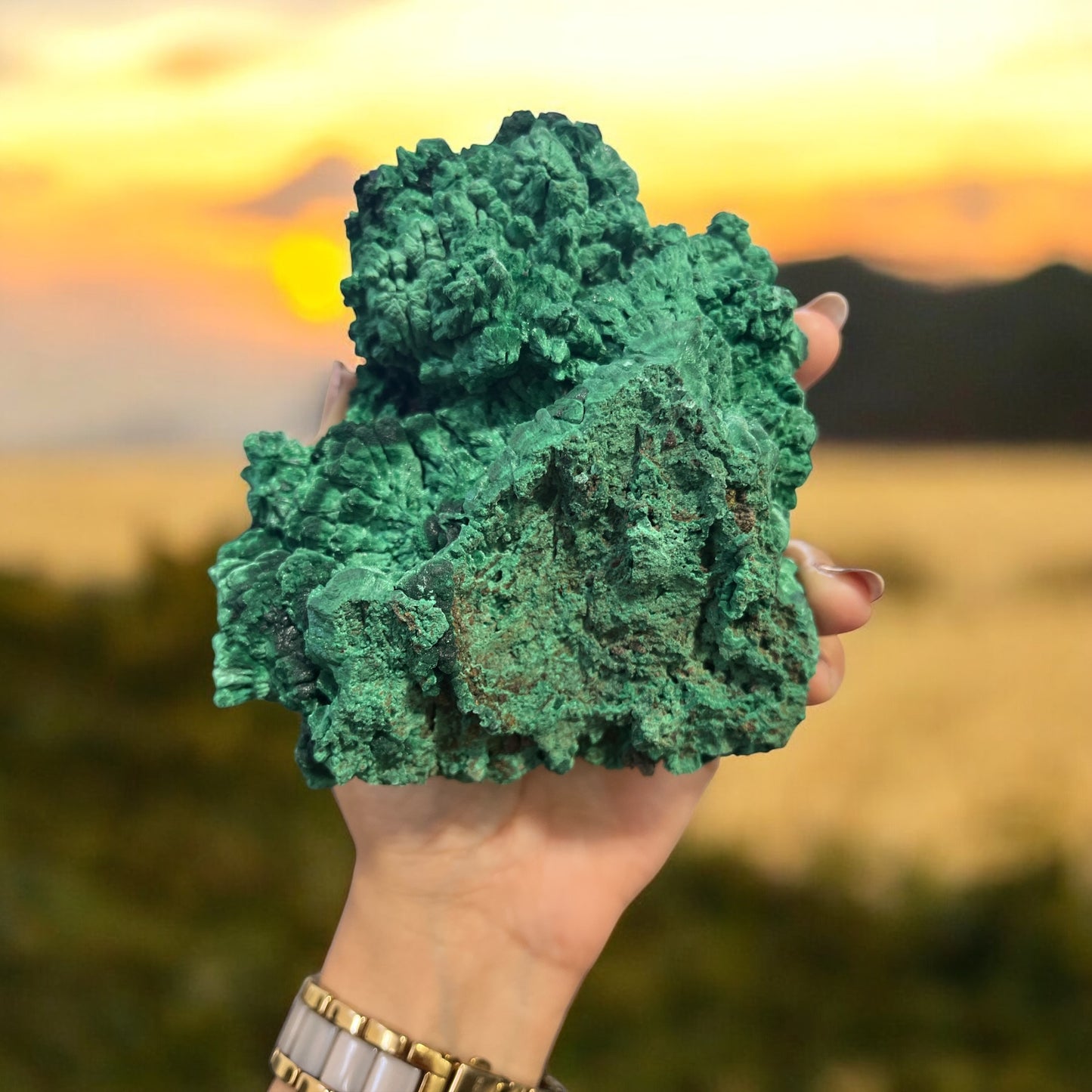 Velvet Malachite Specimen N321 ( Free Shipping )