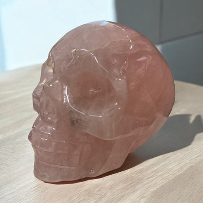 Rose Quartz Skull 4.7 inch N327 ( Free Shipping )