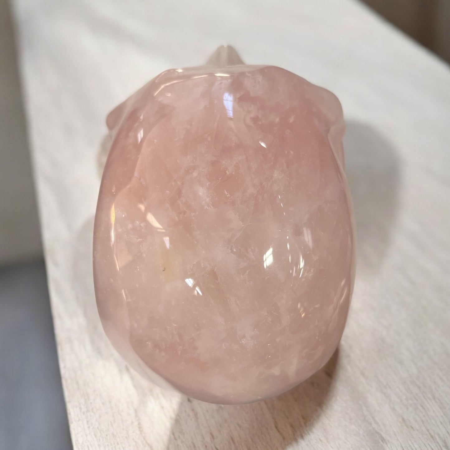 Rose Quartz Skull 4.7 inch N327 ( Free Shipping )