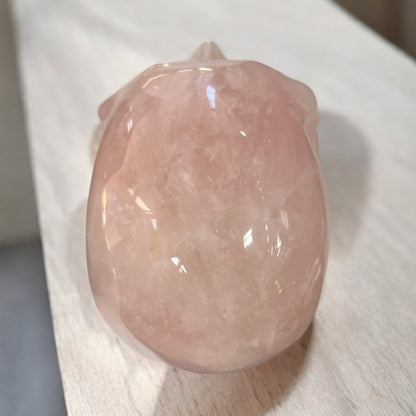 Rose Quartz Skull 4.7 inch N327 ( Free Shipping )