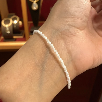 Moonstone bracelet adjustable N455