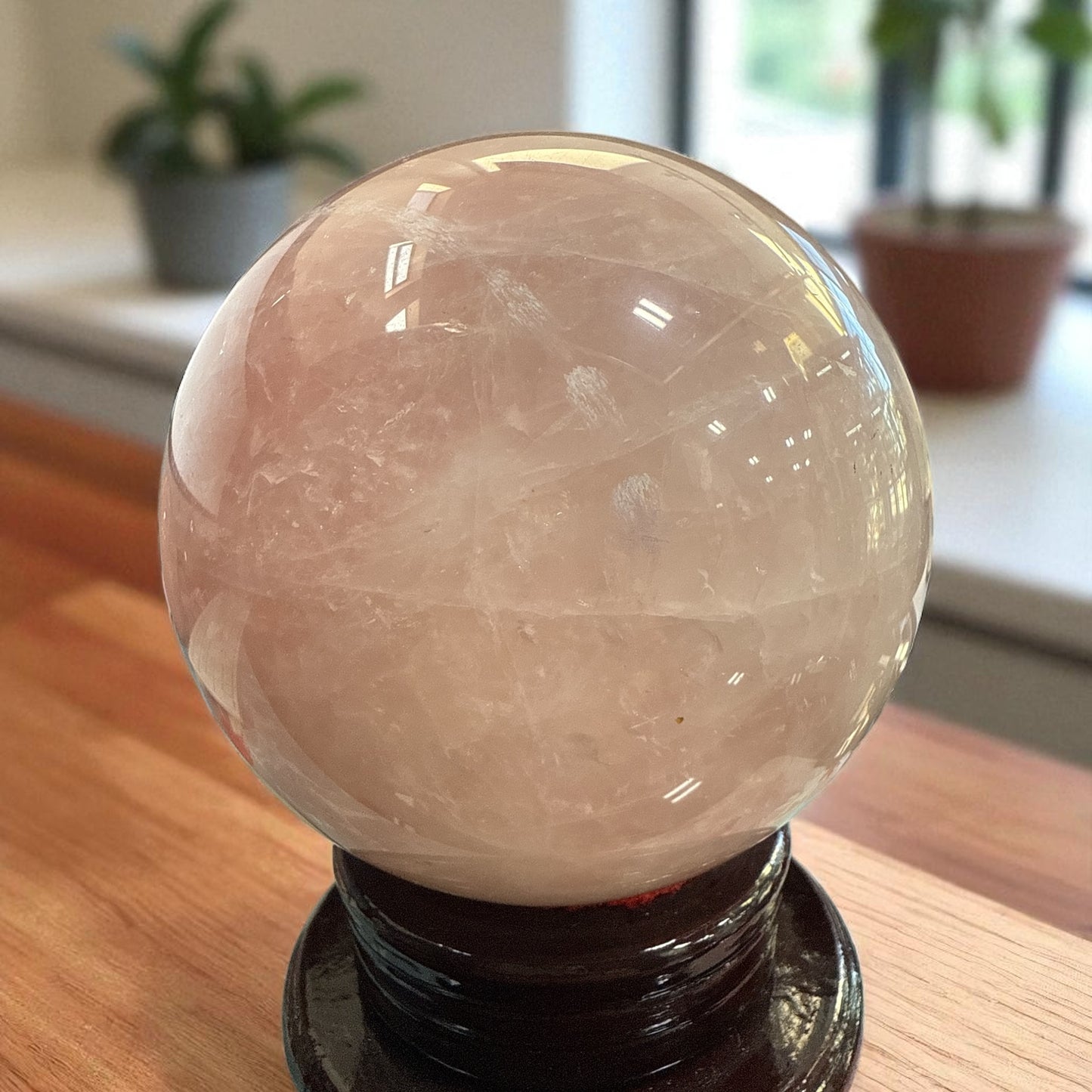 Genuine Rose quartz Sphere 125 mm