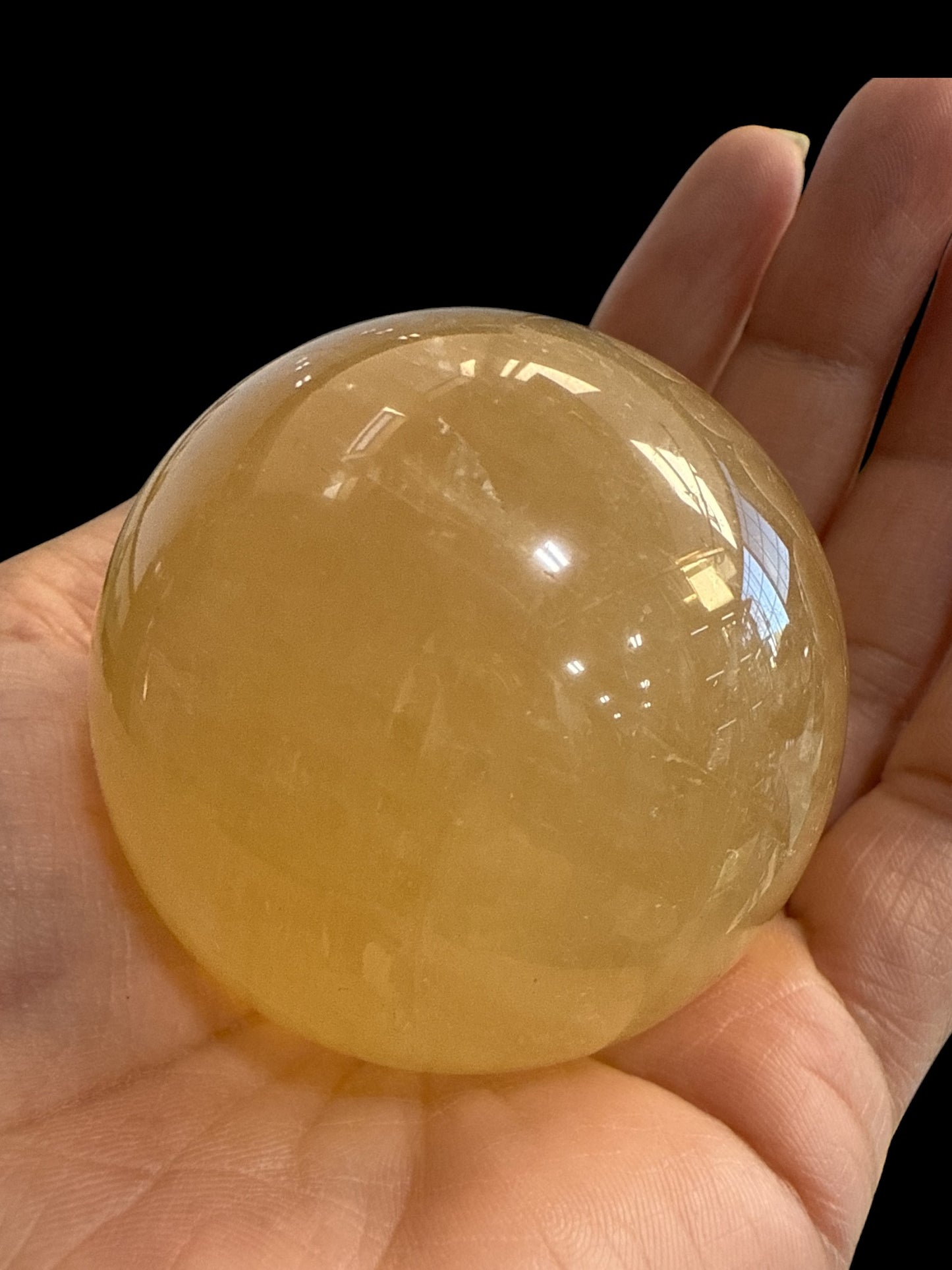 Honey Calcite Sphere N419
