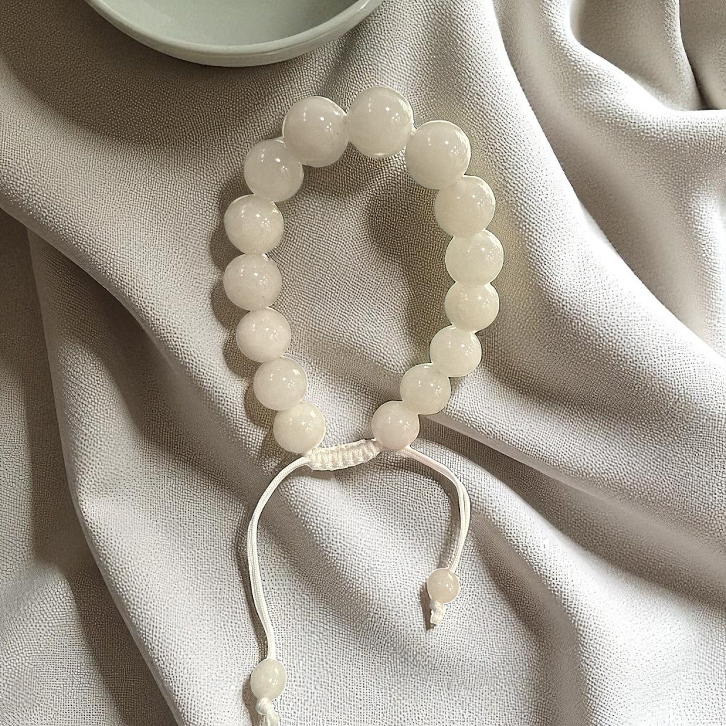 Genuine Calcite Bracelet 12mm with Adjustable Strings (Free shipping)