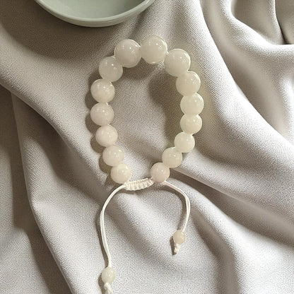 Genuine Calcite Bracelet 12mm with Adjustable Strings (Free shipping)