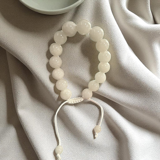Genuine Calcite Bracelet 12mm with Adjustable Strings (Free shipping)