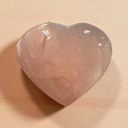 Genuine Heart shaped Rose quartz