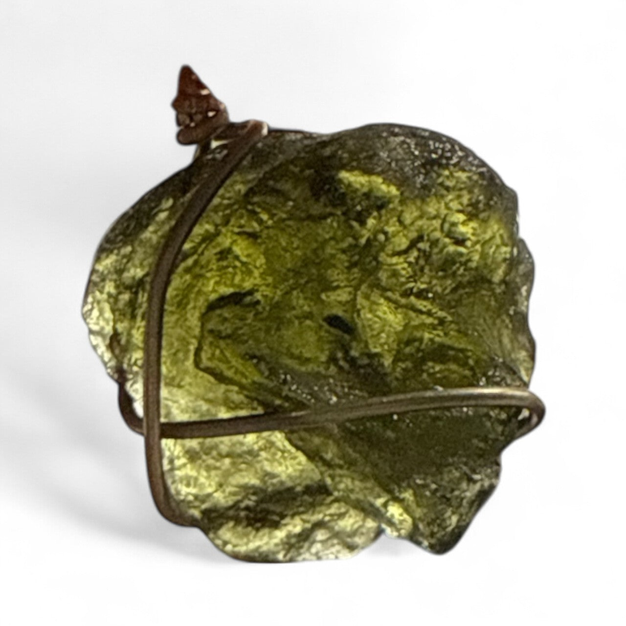 Moldavite (Olive Green) 3.742 Gms Pendant N379
