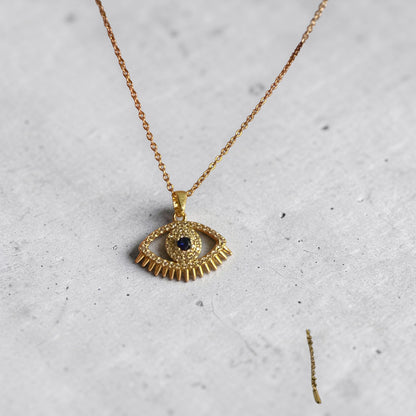 18K Gold plated Stainless Steel Evil Eye Necklace (free shipping) (Copy)