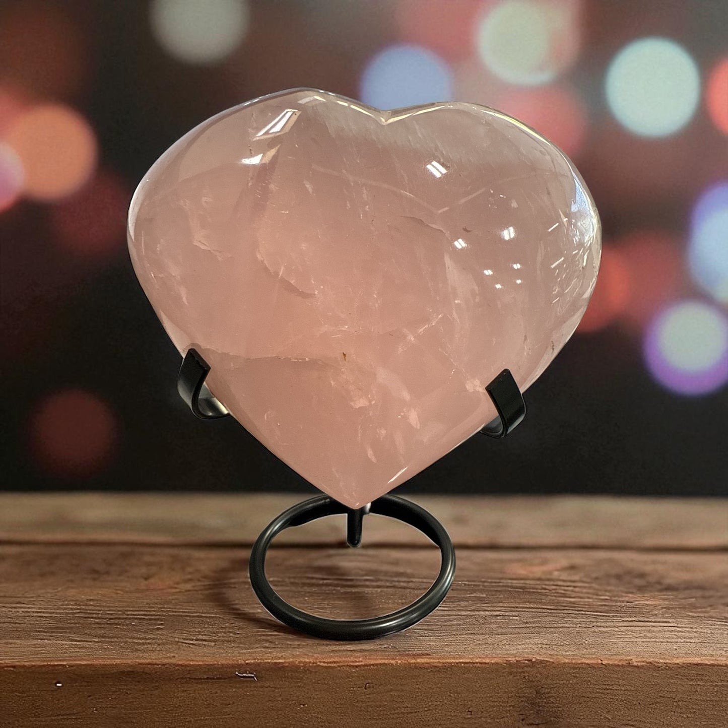 Genuine Heart shaped Rose quartz