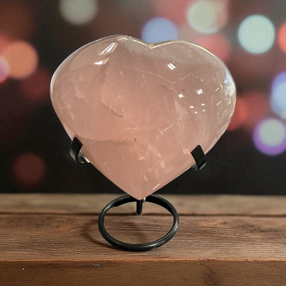 Genuine Heart shaped Rose quartz