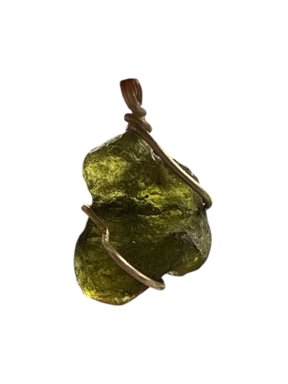 Moldavite (Olive Green) 3.28 Gms Pendant N378