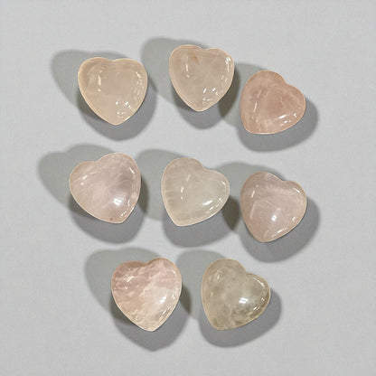 Genuine Rose quartz Small Heart (1 piece) free shipping