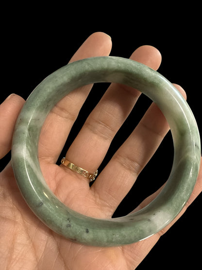 Green Jade Bangles 60.2 mm N393