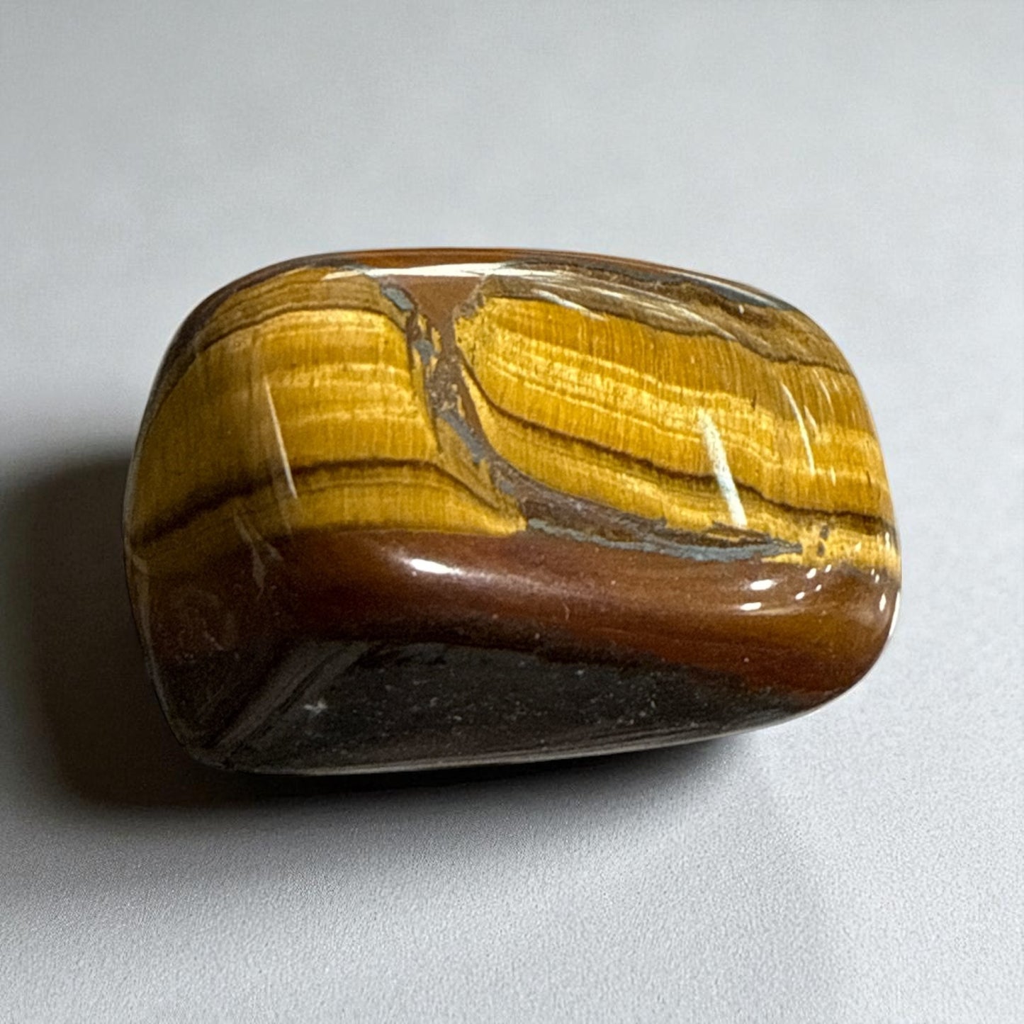 Genuine Tiger eye Tumble Stones  (Free Shipping) 7 Pieces