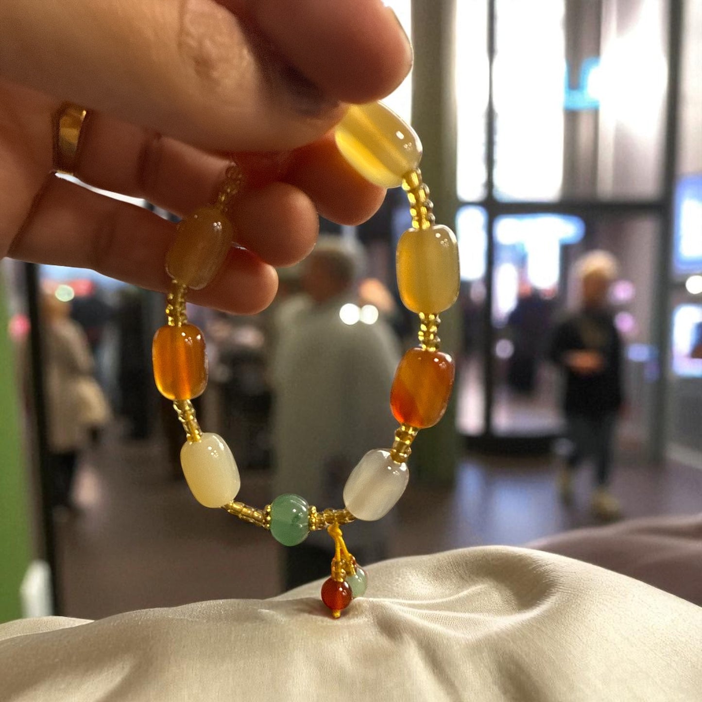 Aventurine and Carnelian Bracelet N441