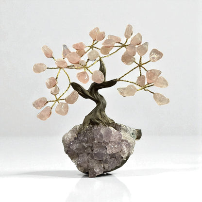 Rose Quartz Tree for Love and relationships (7 Branches) N431