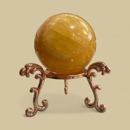 Honey Calcite Sphere N418