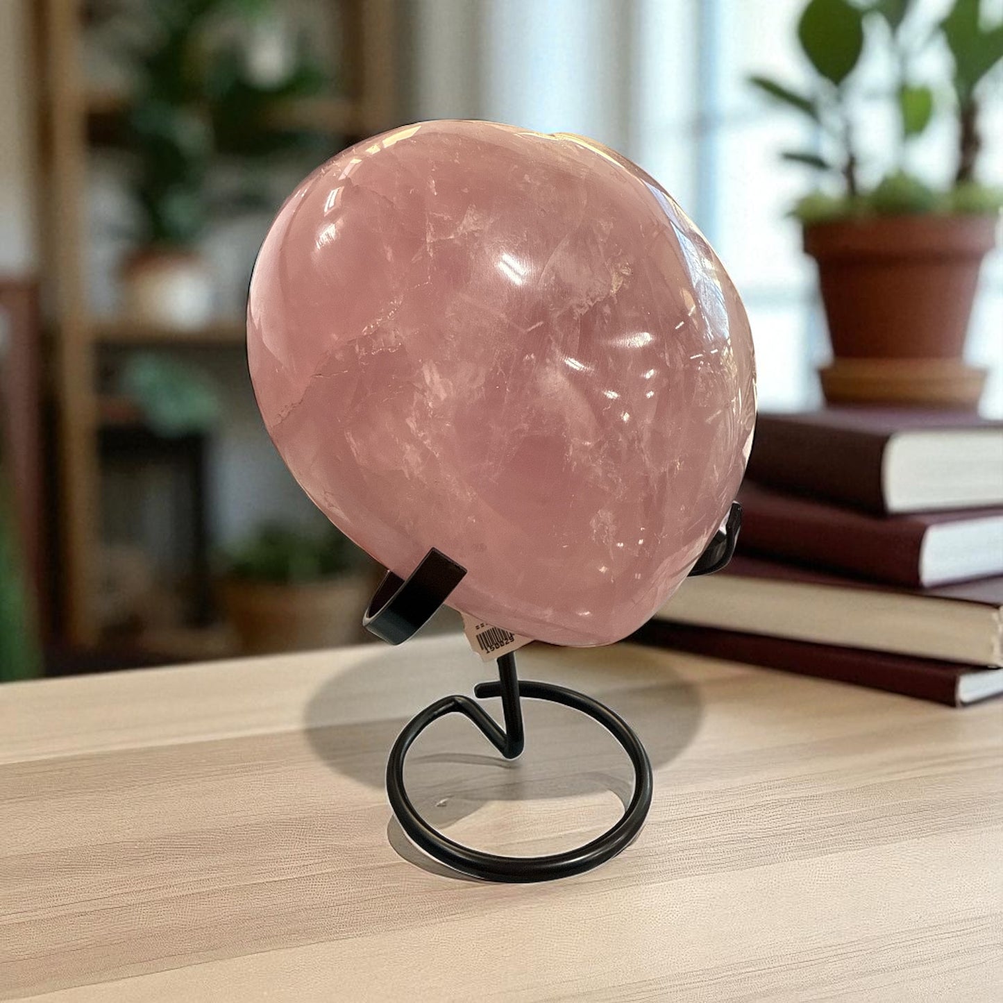 Genuine Heart shaped Rose quartz