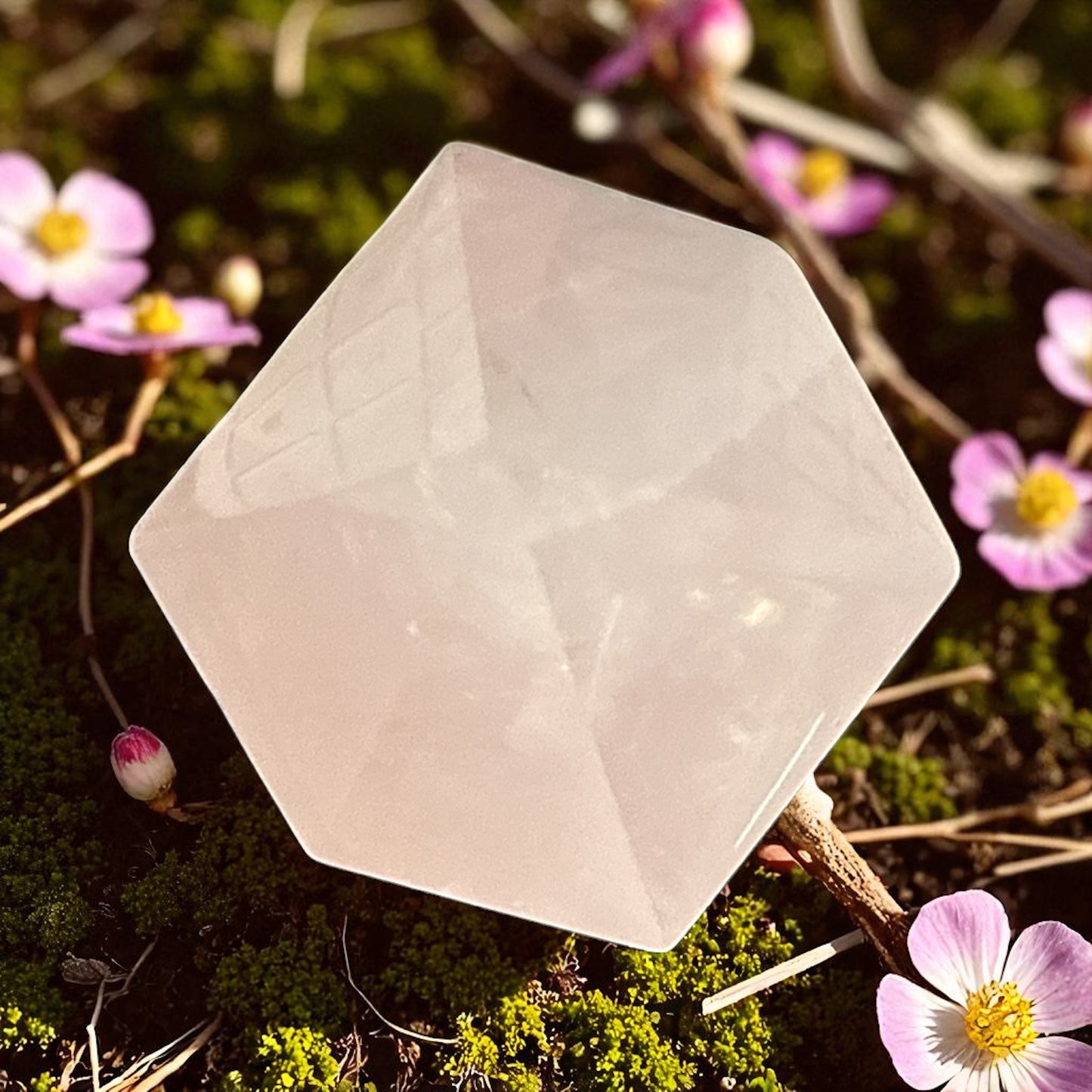 Genuine Rose quartz Tower