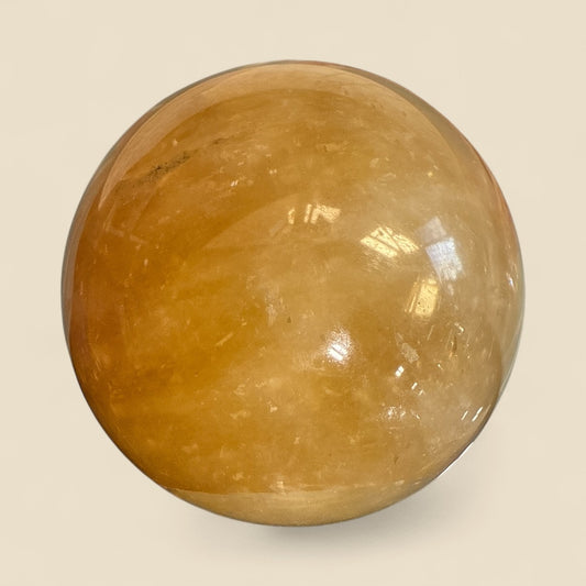 Honey Calcite Sphere N418