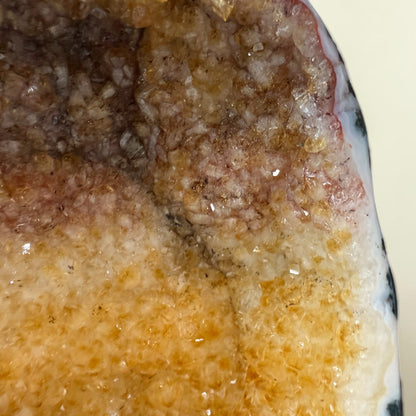 Citrine (heated amethyst) Geode 11 inch