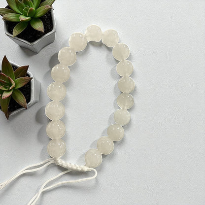 Genuine Calcite Bracelet 10mm with Adjustable Strings (Free shipping)