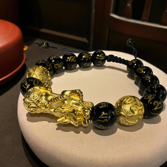Genuine Feng Shui Bracelet 10mm with Adjustable Strings (Free shipping)