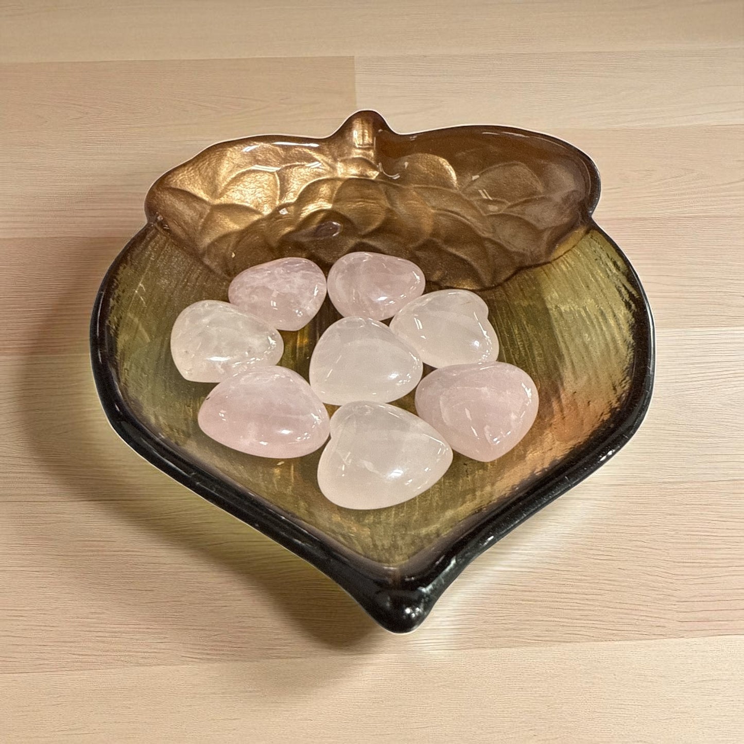 Genuine Rose quartz Small Heart (1 piece) free shipping